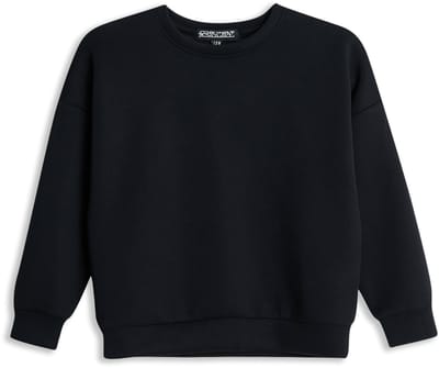 4PRESIDENT Sweater meisjes - Black - Maat 92 - Meisjes trui