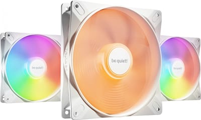be quiet! LIGHT WINGS LX 140mm high-speed White (3-pack) - Case ventilator - 140mm - Wit met RGB-licht - 23 dBA