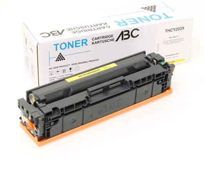 ABC huismerk toner geel geschikt voor HP Laserjet Pro M254 M254dw M254nw MFP M280 M280nw M281 M281fdn M281fdw M 254 M 254dw M 254nw M 280 M 280nw M 281 M 281fdn M 281fdw HP 202A 202X CF542A CF542X