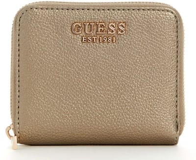 GUESS portemonnee Laurel II SLG Small Zip Around Wallet Pewter Taupe