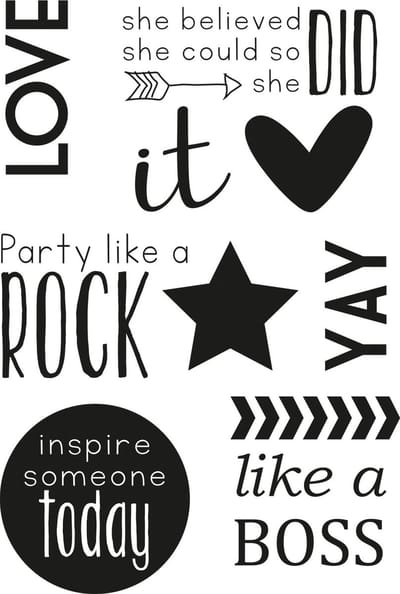 Vaessen Creative Clear Stamps - LoveLove It - A6