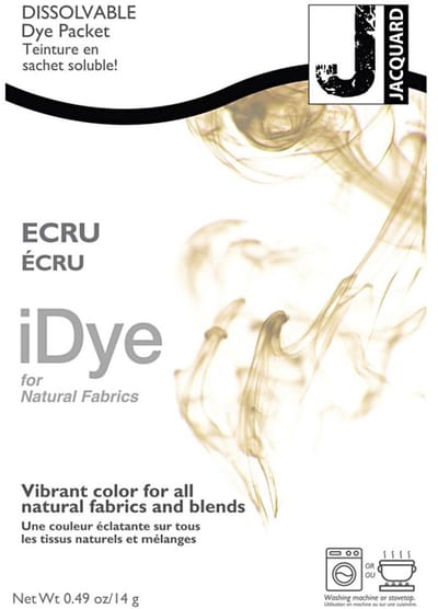 iDye Textielverf Beige - Kledingverf - Stoffenverf - Voor Katoen Zijde Linnen en Rayon - 14 gram