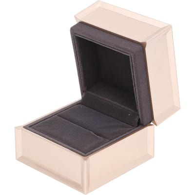 Champagne Kleur LED Ringdoosje Velours Bruiloft Luxe Ringendoosje Sieraden Cadeaudoosje met LED Licht voor black