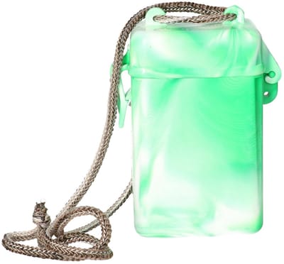 Bestway opbergkoker waterdicht - groen - 11 cm - geldkoker - voor geld/pasjes/ID - vakantie/strand