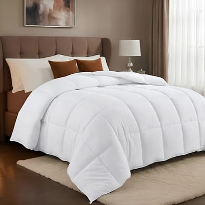 KAD® Dekbed - Licht & Ademend Zomerdekbed - Comfortabel Beddengoed - Wit - 240cm x 220cm x 5cm