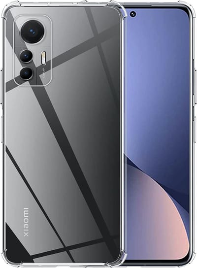 Hoesje geschikt voor Xiaomi 12 Lite - Anti Shock Proof Siliconen Back Cover Case Hoes Transparant