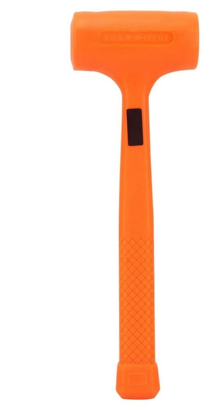 Dailygoods- Rubber Hamer - Schokbestendig - PVC - Staal - 0.5kg - Duurzaam - Minimale schade en geluid bij gebruik