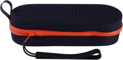 Zwembril Hoesje - Bril Opbergdoosje - Bescherming Zwemspullen - Met Drainagestysteem - 19.5 cm Lengte - Zwart