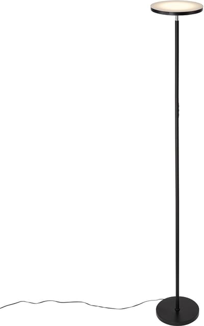 QAZQA sjors - Moderne Dimbare LED Vloerlamp | Staande Lamp met Dimmer - 1 lichts - H 175 cm - Zwart - Woonkamer