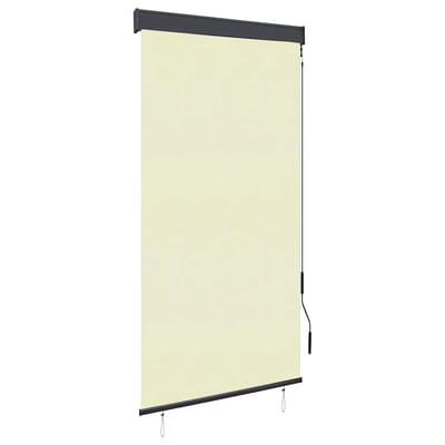 vidaXL - Rolgordijn - voor - buiten - 80x250 - cm - crème