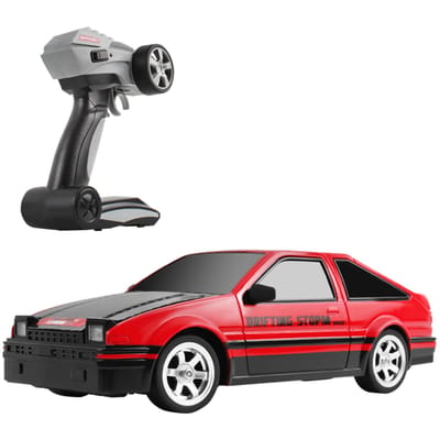 Auto met afstandsbediening, 1:16 Schaal 2.4G Afstandsbediening Drift Auto Hoge Snelheid 4WD Racewagen met Extra 1 Battery rood