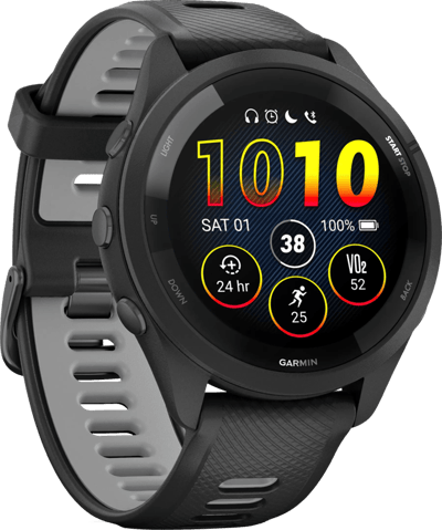 Garmin Forerunner 265 - Sporthorloge met GPS - Geschikt voor hardlopen - 46 mm – Zwart