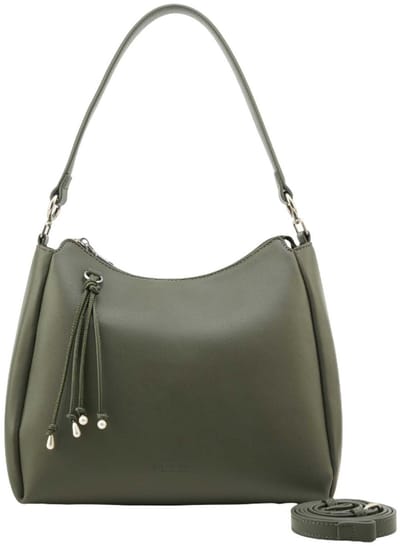 SEIDENFELT MANUFAKTUR schoudertas Sandve Midi Hobo Bag Khaki kaki