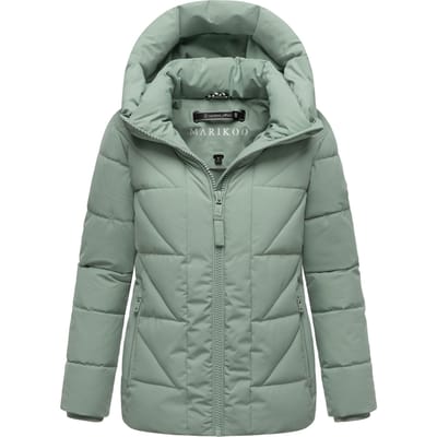 Marikoo dames winterjas Kuschelnasee met capuchon en fleecevoering