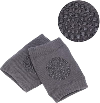 Narimano® Kniebeschermers, Ademende Baby Kruipen Kniebeschermers Beenwarmers(Donkergrijs)