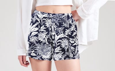 Starry Indigo - Dames Korte Broek - Ladies Wijd Shorts