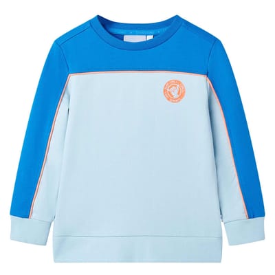 vidaXL - Kindertrui - 128 - felblauw - en - lichtblauw
