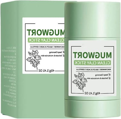 Klei Masker - Modder Masker - Huid Reinigen - Natuurlijke Plantenformule - 40 g - Groen