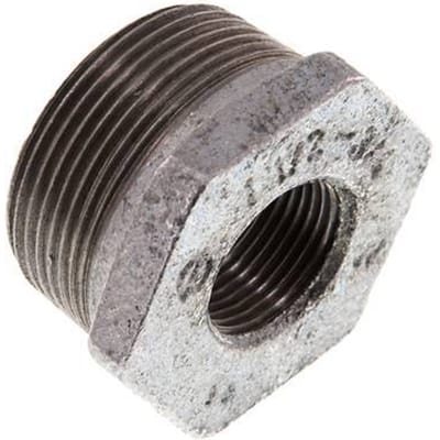 R 1 1/2'' x Rp 3/4'' M/F Verzinkt Gietijzeren Verloopring 25 Bar [2 Stuks]