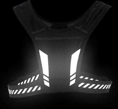 *** Reflecterend Hardloopvest met Drinkhouder & Telefoonhouder - Veiligheidsvest - Hardlopen - Verlichting - Zichtbaarheid - Joggen - Wandelen - Fietsen - van Heble®***