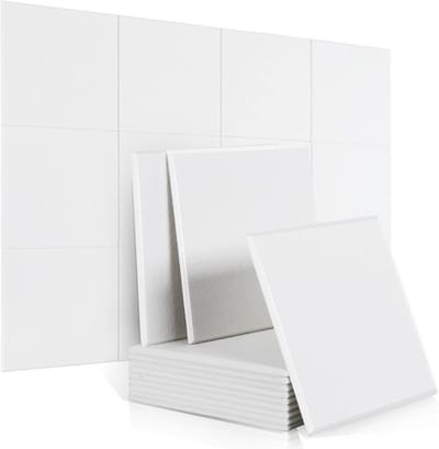 Akoestische schuimpanelen 12 stuks 30x30cm geluidsisolatie voor opname en wanddecoratie