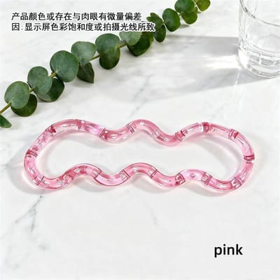 Corde Flexible Déformable Jouet Fidget Nœud de Corde Déformable Jouets Anti-Stress Pression Couleur Arc-en-ciel Corde Déformable Anti-Stress Meilleur Jouet rose