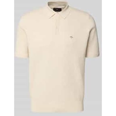 Fynch-Hatton Polo Knitted Structure Cotton Blend New Off White / male