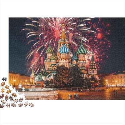 Legpuzzel Kathedraal - Puzzel Volwassenen - Ontspannen Tijdverdrijf - Recyclebaar Materiaal - 52 x 38 cm - Multicolor