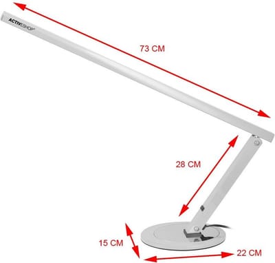 DermaSyis Professionele Schaduwloze Bureaulamp Zilver 20W.
