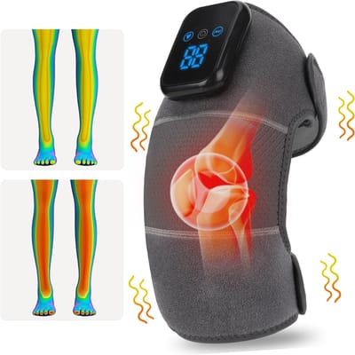 Vibrerende Verwarmde Knie Massagetool Knie Massagetool 3 Instelbare Modi Schouderbrace Verwarmde Kniebeschermer Beste Cadeau voor Een Comfortabele Massage CN