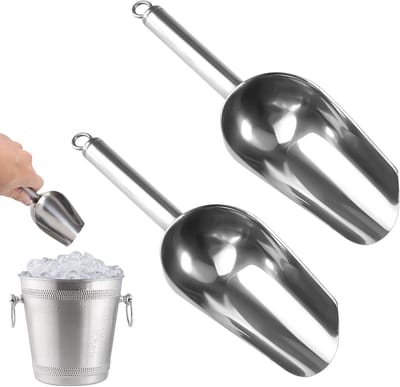IJslepel van RVS, Weegschaal Lepel, Meel Lepel en Vul Lepel voor Keuken, Bar en Feestjes