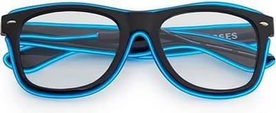 Freaky Glasses® - lichtgevende bril - LED brillen - Feestbril - Party - Festival - Rave - neon blauw