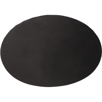 Wasbare antiaanbaklaag, hittebestendige gasfornuis, keukenbarbecue, siliconenmat, rond, zwart, 40 cm