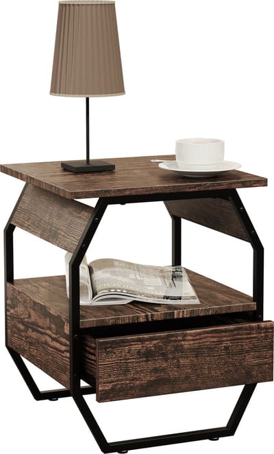 Houten metalen bijzettafel Salontafel Sofa-tafel Woonkamertafel Salontafel Aulari S