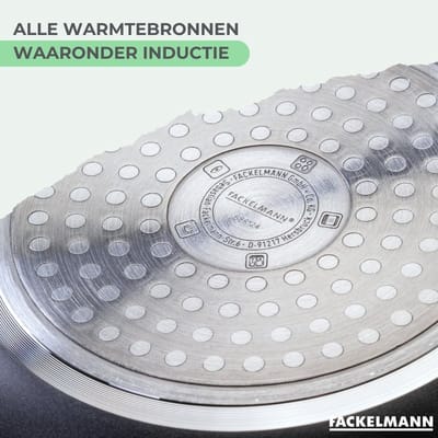 Set van 2 pannen van 20 en 24 cm en 6 Fackelmann Brandao keukengerei