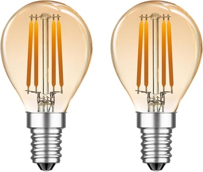 Vintage E14 LED Lamp Warm Wit - 4W Vervangt 35W, G45 - 2 Stuks