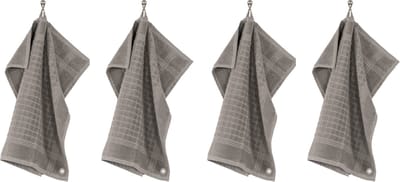 Tiseco Home Studio - Keukenhanddoek PHARAO HANDY - SET/4 - 100% katoen - badstof - met ophanglus - ultra-absorberend - sneldrogend - duurzaam materiaal - 50x50 cm - Taupe