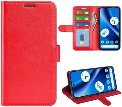 MobyDefend Hoesje - Geschikt voor Google Pixel 10a - Wallet Book Case (Sluiting Achterkant) - Rood