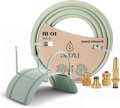 Tuinslang Set - Waterslang Irrigatie - Planten Water Geven - Inclusief Wandhouder - 10 meter - Groen