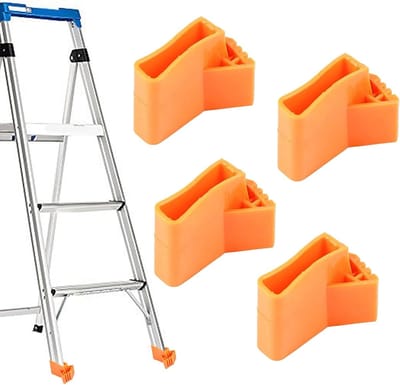 Ladder Voeten Pads - Ladder Covers - Vloer Beschermen - Hoge Wrijving Grip - 4 Stuks - Oranje