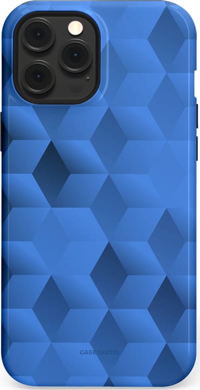 Casetastic Hoesje Geschikt voor Apple iPhone 12 Pro Max Magsafe - Stijlvolle Beschermende Duo-layer Case - Hexaflow