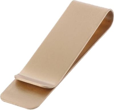 Fako Bijoux® - Geldclip - Moneyclip - RVS - Classic - 50x15mm - Goudkleurig