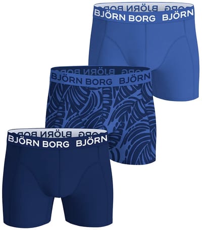 Bjorn Borg 3-Pack heren boxershort - Cotton Stretch - Katoenen mannen onderbroeken - Blauw Combi / S