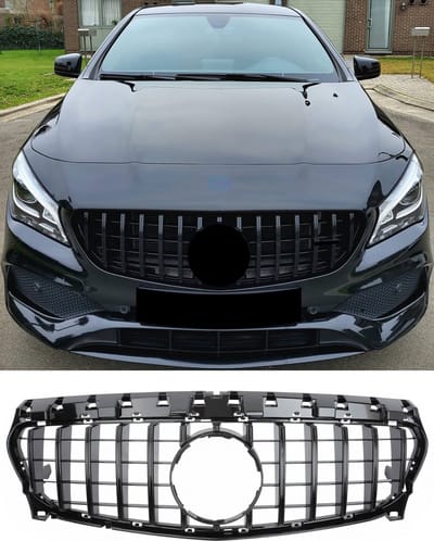 Grill Geschikt Voor Mercedes CLA W117 C117 – Glanzend Zwart – 2013-2019 – Panamericana Grill.