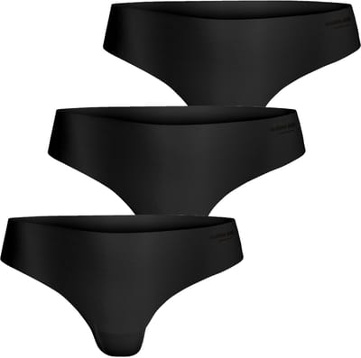 Björn Borg dames Invisible thong - string (3-pack) - zwart - zwart - zwart