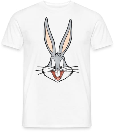 Looney Tunes Bugs Bunny Distressed T-Shirt Heren