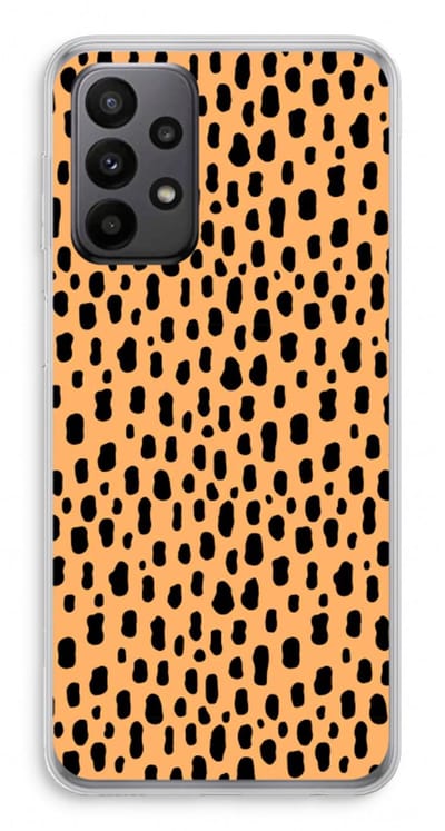 Case Company® - Hoesje geschikt voor Samsung Galaxy A23 hoesje - Panter - Soft Cover Telefoonhoesje - Bescherming aan alle Kanten en Schermrand