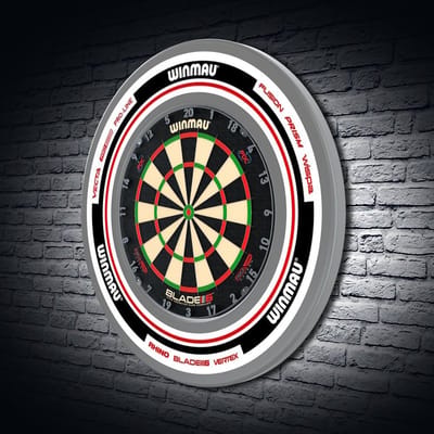 Dartbord Surround - Beschermrand Darts - Muur Beschermen - Schokabsorberend Schuim - Standaard Maat - Wit & Rood