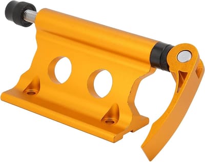 Fietsvorkbevestiging - Voorvork clip - Fiets transport - Snelontgrendelingshendel ontwerp - 1x1x1 cm - Geel