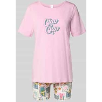 regular fit pyjamaset met motiefprint